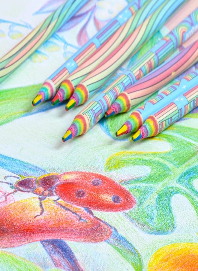 ECOTREE Valentines Day Gifts, Colored Pencils, Rainbow Colored Pencils for Coloring Books, Drawing Art Supplies, 12 Pack - Image 3